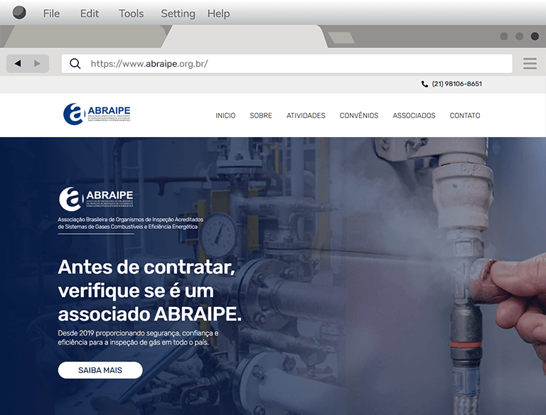 Print do projeto de ABRAIPE